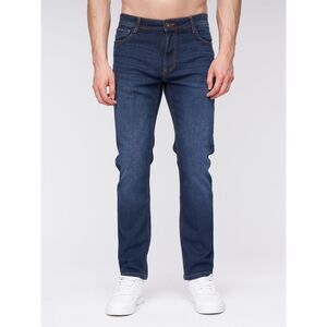 Henleys Mens Craze Comfort Denim Fitted Jeans / Dark Wash